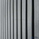 3 Sided Grey Oak Acoustic Slat Wall Panel – Black Felt | 240 × 60 cm