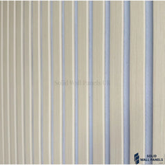 3 Sided Light Oak Acoustic Slat Wall Panel – Grey Felt | 240 × 60 cm