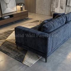 Lenox Sofa Set – Aegean Blue Velvet 3 & 2 Seater Sofa UK | Mid Century Modern Design