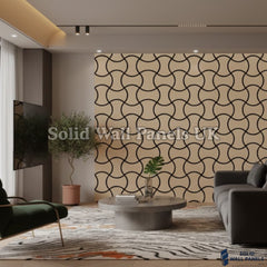 Acoustic Decorative Wall Panel – Oak Finish 61 × 61 cm (12 Pieces) | Solid Wall Panels UK