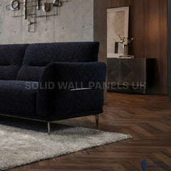 Albany Complete Sofa Set – 4+3+2 Seater with Footstool | Black Lux Bouclé Fabric