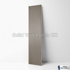 Ash Grey WPC Wood Effect Flat Wall Panels – 235 × 40 cm (Pack of 5) | Solid Wall Panels UK