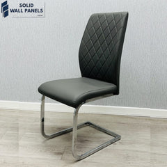 Modern Cantilever Atlantis PU Leather Dining Chair