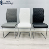 Modern Cantilever Atlantis PU Leather Dining Chair