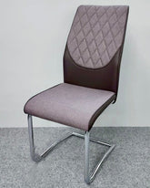 Atlantis Modern Dining Chairs Set of 2 | Chrome Cantilever