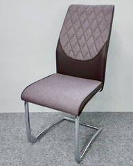 Atlantis Modern Dining Chairs Set of 2 | Chrome Cantilever