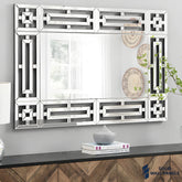 Aztec Mirror – Modern Geometric Design | Luxury Wall Decor | Solid Wall Panels