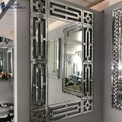 Aztec Mirror – Modern Geometric Design | Luxury Wall Decor | Solid Wall Panels