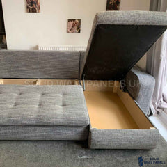 Berlin Grey Corner Sofa Bed with Storage – Universal L Shape Sofa Bed UK