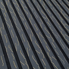 Black Gold Vein Acoustic Wall Panel – 2400x600mm | Premium Soundproof