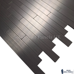 Black Brick Mosaic Wall Tiles 30cm x 30cm (10 Pieces) – Self Adhesive Splashback Wall Tiles