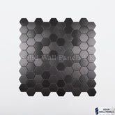 Black Mini Hexagon Mosaic Wall Tiles 30cm x 30cm (10 Pieces) – Self Adhesive Peel & Stick Tiles