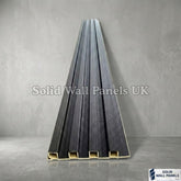 Black Seamless PVC Outdoor Wall Panels UK | Waterproof Exterior Panels