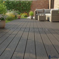 Black WPC Decking Board – 290cm (4 pieces) | Outdoor Composite Decking – Low Maintenance & Slip Resistant