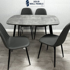 Boston Dining Table | 120cm x 80cm | Modern Design | Solid Wall Panels