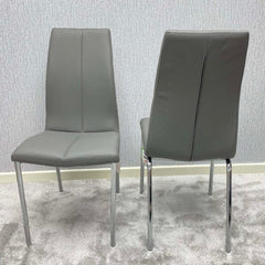 Carlo Modern Dining Chairs Set of 2 | White, Grey & Black