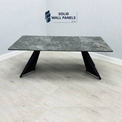 Chicago Ceramic Coffee Table – Available in Cream & Gold and Black & Gold