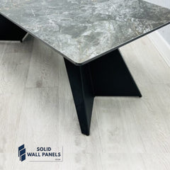 Chicago Extending Ceramic Dining Table – Available in Cream & Gold, Black & Gold