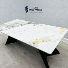 Chicago Ceramic Coffee Table – Available in Cream & Gold and Black & Gold