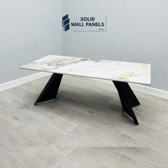 Chicago Ceramic Coffee Table – Available in Cream & Gold and Black & Gold