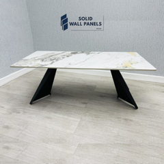 Chicago Ceramic Coffee Table – Available in Cream & Gold and Black & Gold