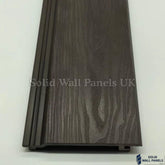 Dark Brown PVC Exterior Wall Panels – Wood Effect Outdoor Cladding 290 cm (6 Pieces)