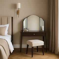 Decorative Classic Tri-Fold Vanity Mirror 77x55cm | Fast UK Delivery