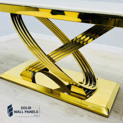 Elina Marble Coffee Table – Black & Gold / Cream & Gold