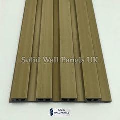 Exterior WPC Wall Panels – Khaki | Weatherproof Outdoor Wall Cladding | Solid Wall Panels UK