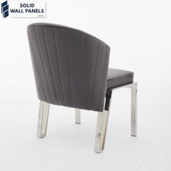Luxury Velvet & Metal Fabio Dining Chair – Fast UK Delivery