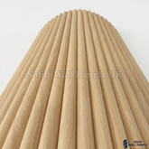 Flexible Oak Flute Wall Panel – 240cm x 60cm (Pack of 2) | Real Wood Veneer Acoustic Panels