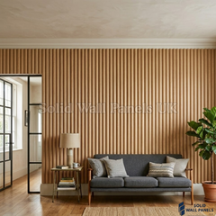 Flexible Oak Flute Wall Panel – 240cm x 60cm (Pack of 2) | Real Wood Veneer Acoustic Panels