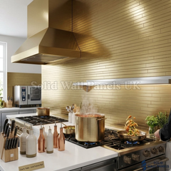 Gold Brick Mosaic Wall Tiles 30cm x 30cm (10 Pieces) – Self Adhesive Mosaic Wall Tiles