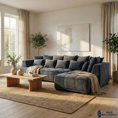 Gramercy Corner Sofa – Steel Grey Luxury Corner Sofa UK