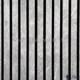 Grey Marble Acoustic Slatted Large Wall Panel – 60 × 280 cm | Solid Wall Panels UK