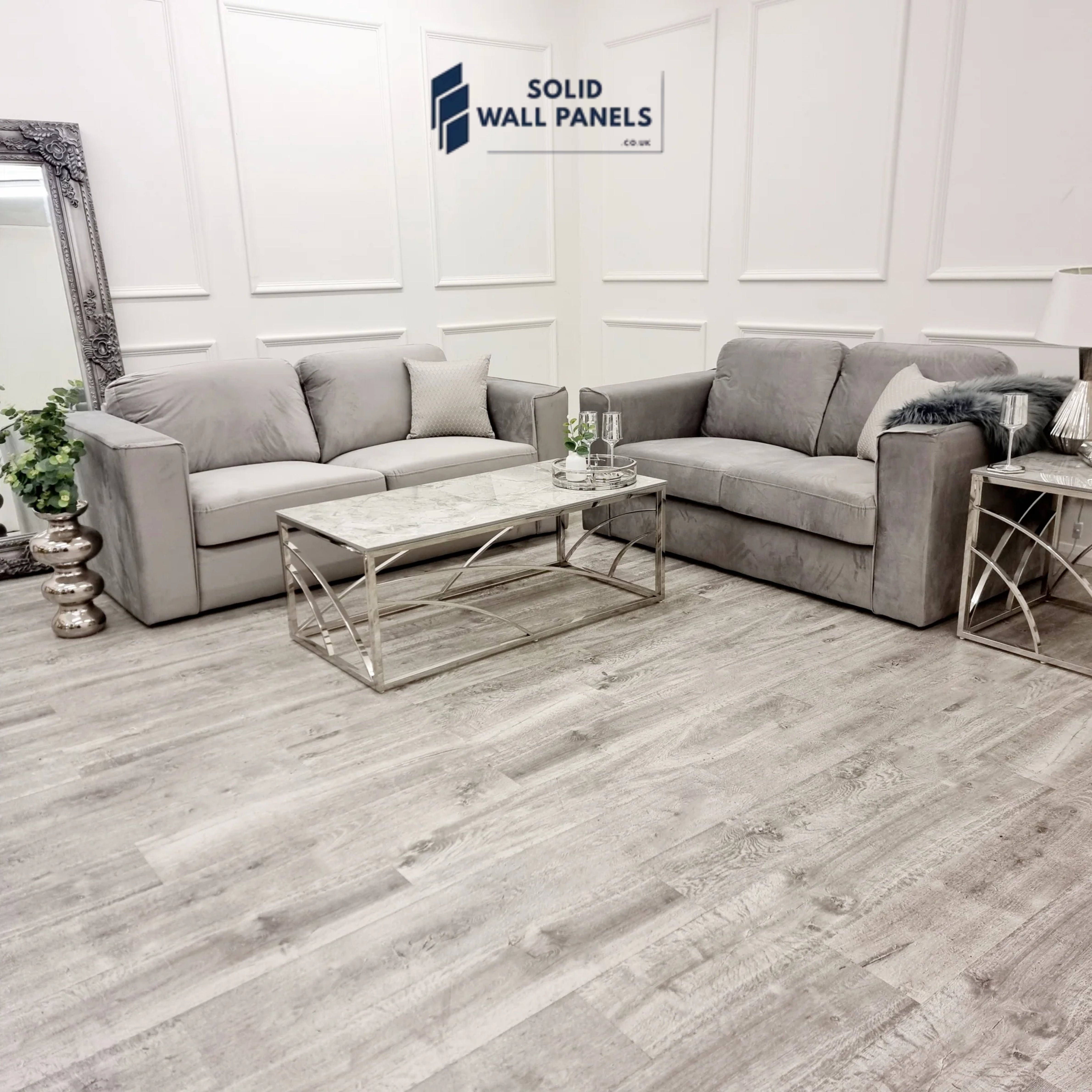 Hudson 3 + 2 Seater Sofa – Fixed Back Cushions | Modern Fabric Sofa Set UK