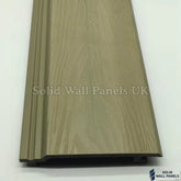 Khaki PVC Exterior Wall Panels – Wood Effect Outdoor Cladding 290cm (6 Pieces)