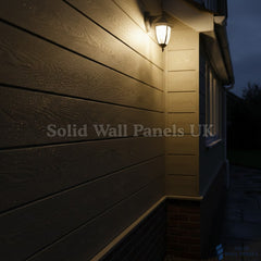 Khaki PVC Exterior Wall Panels – Wood Effect Outdoor Cladding 290cm (6 Pieces)