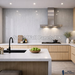 Kitchen & Bathroom PVC Wall Panels – Dark Grey (60 × 240 cm) | Solid Wall Panels UK