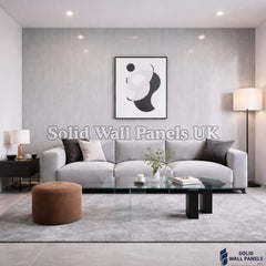 Kitchen & Bathroom PVC Wall Panels – Dark Grey (60 × 240 cm) | Solid Wall Panels UK