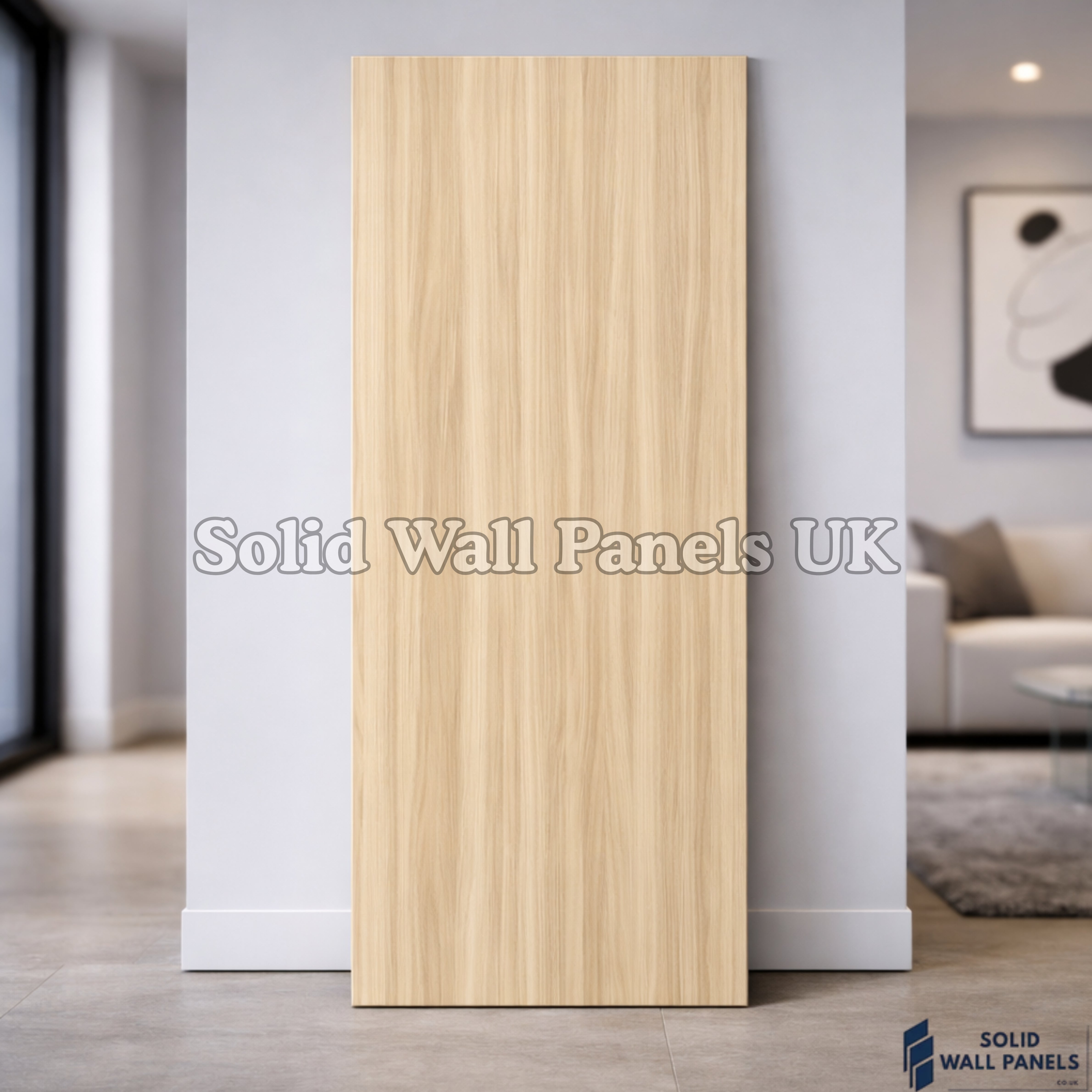 Kitchen & Bathroom PVC Wall Panels – Dark Oak (60 × 240 cm) | Solid Wall Panels UK