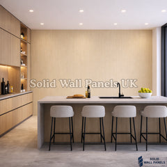 Kitchen & Bathroom PVC Wall Panels – Oak Finish 60x240cm | Solid Wall Panels UK