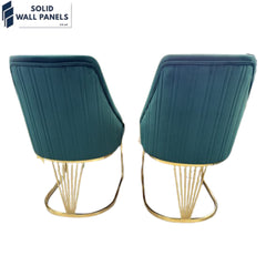 Lasco Dining Chairs | Luxury Velvet & Metal, Available in 4 Colours