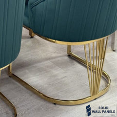 Lasco Dining Chairs | Luxury Velvet & Metal, Available in 4 Colours