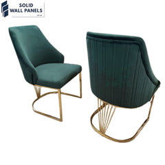 Lasco Dining Chairs | Luxury Velvet & Metal, Available in 4 Colours
