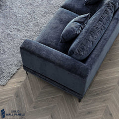 Lenox Sofa – Aegean Blue Velvet | 3 Seater & 2 Seater | Mid-Century Modern Design