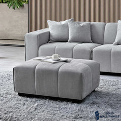 Leonard Right Hand Corner Sofa Range – Light Grey Boucle Fabric | Modern Modular Design