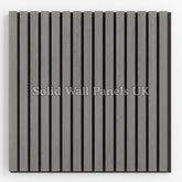 Square Acoustic Wood Wall Panels – Ash Grey | 12 Pieces 60x60cm | Solid Wall Panels UK