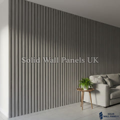Light Grey Seamless PVC Wall Panels – Modern Waterproof Wall Cladding | Solid Wall Panels UK