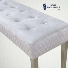 Majestic Bench – Modern Luxury Velvet Seating | Solid Wall Panels